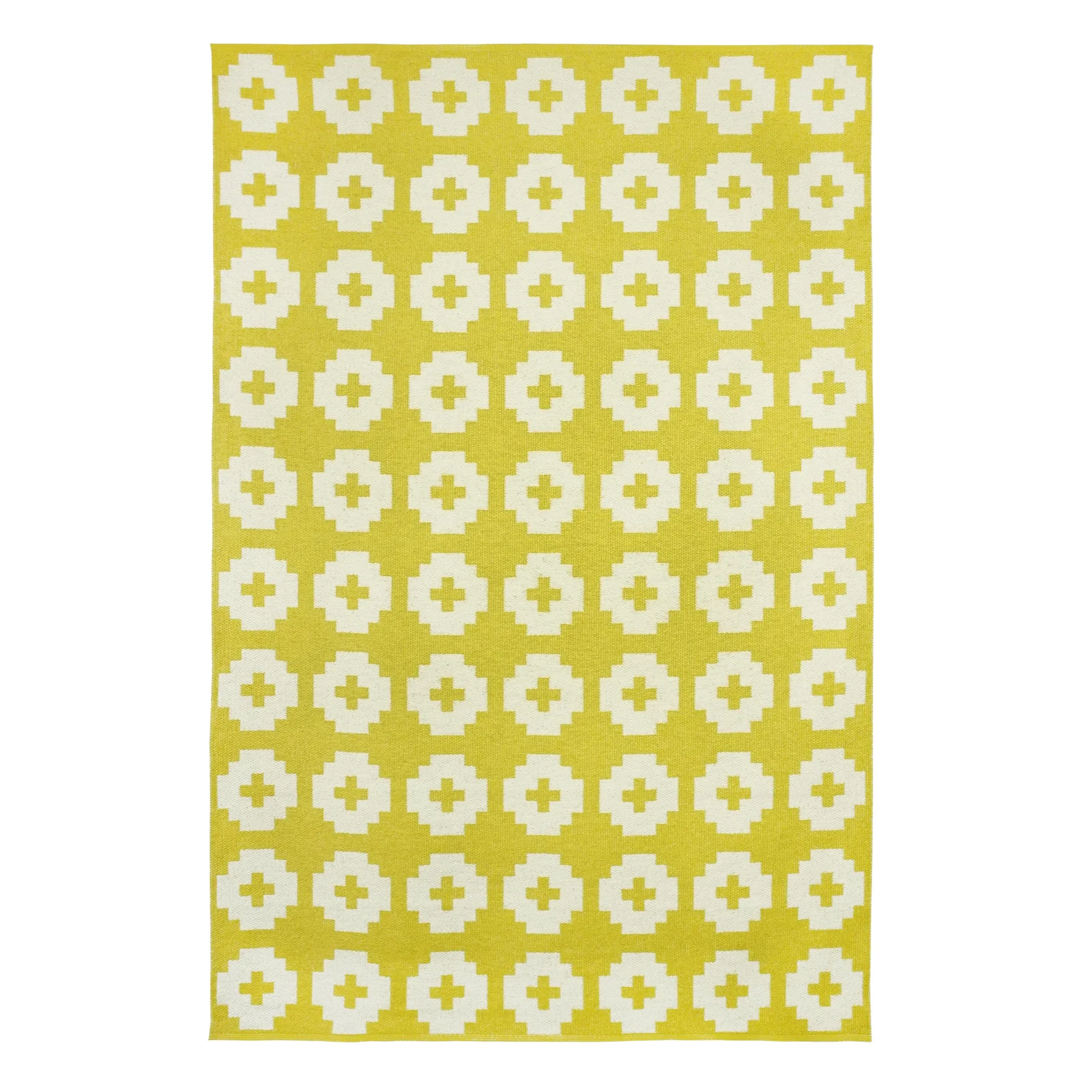 Flower matta stor sun (gul), 170x250 cm Brita Sweden