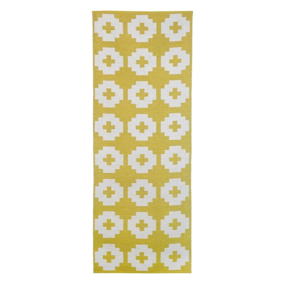 Flower matta sun (gul), 70x100 cm Brita Sweden