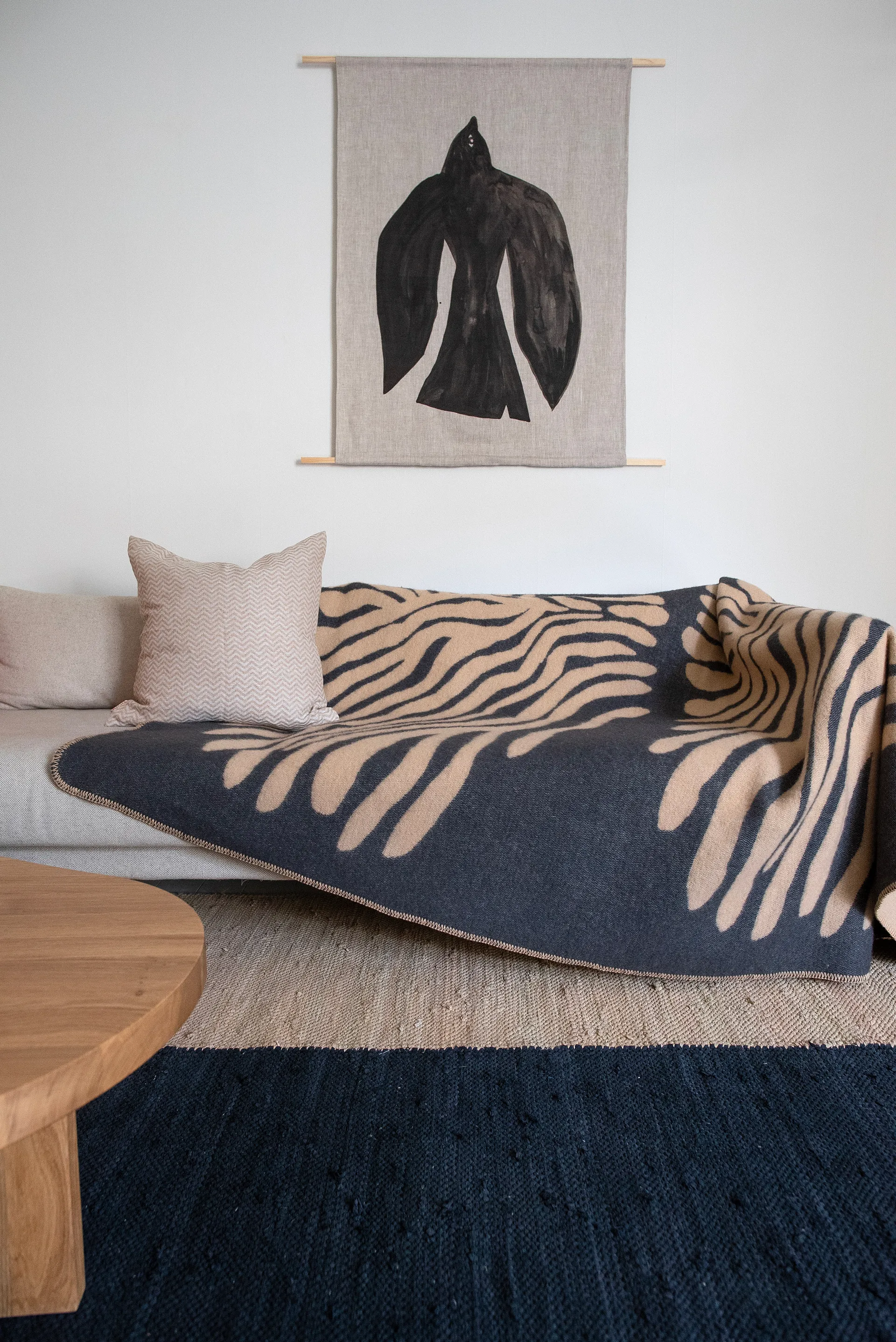 Pine filt, Sand, 180x130 cm Brita Sweden