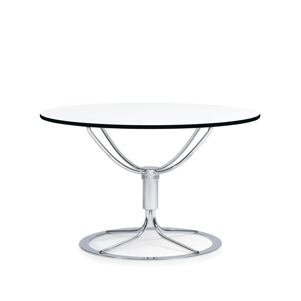 Jetson bord, vit-h. 37 cm-krom Bruno Mathsson International