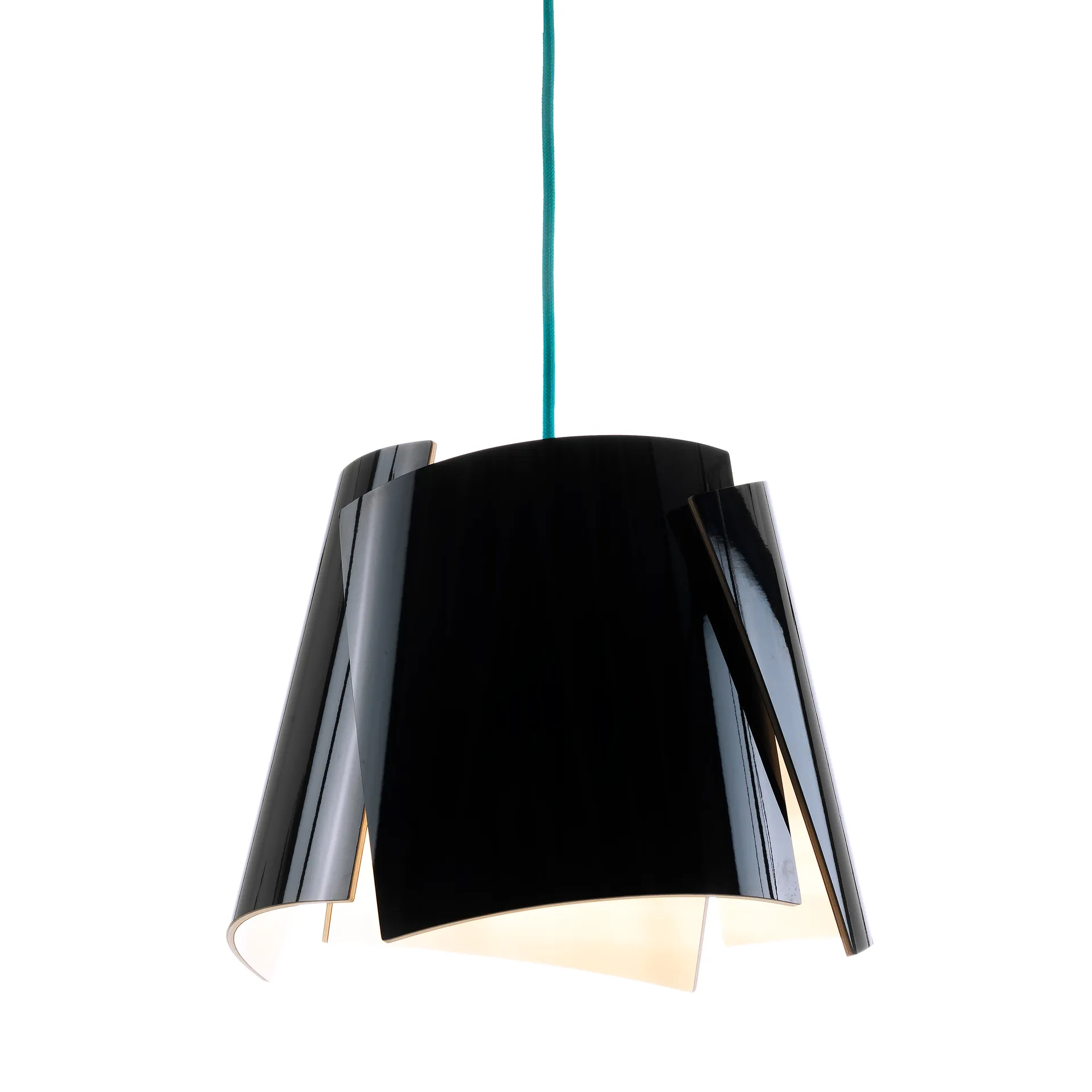 Leaf svart lampa, svart-turkos Bsweden