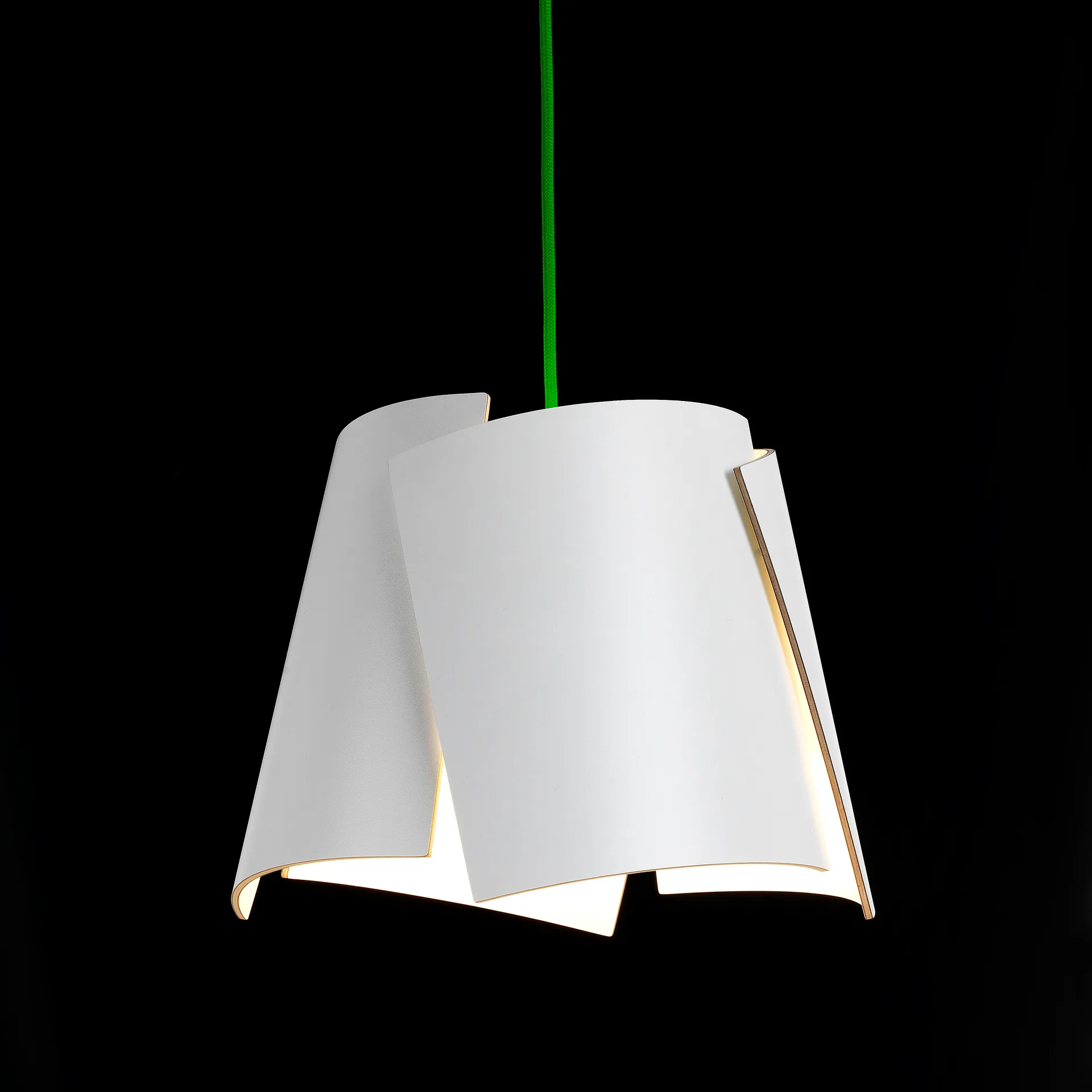 Leaf vit lampa, vit-grön Bsweden