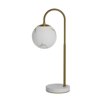 Bellagio bordslampa 60 cm - Mässing-vit - By Rydéns