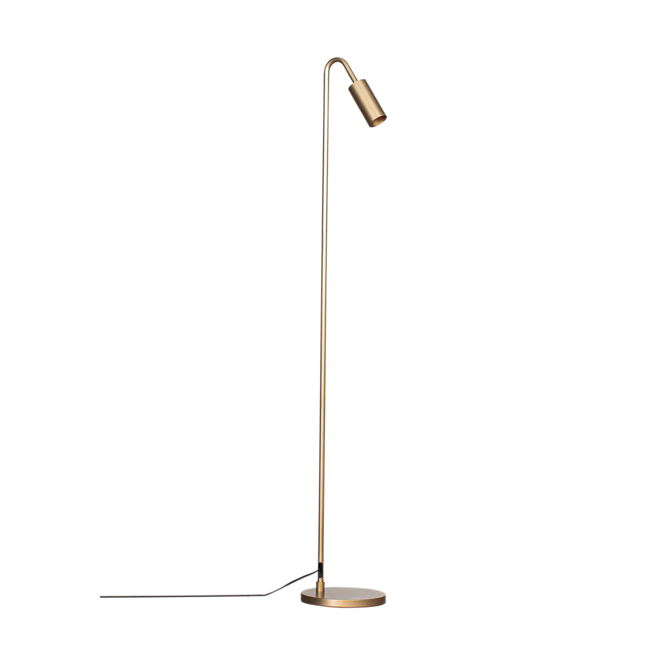 Curve golvlampa 146 cm, Matt guld By Rydéns