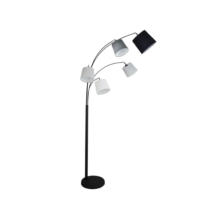 Foggy golvlampa - sandsvart, 5 armar - By Rydéns