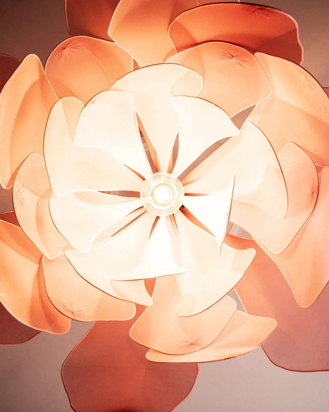 Lou Lou taklampa Ø80 cm, Rosa By Rydéns