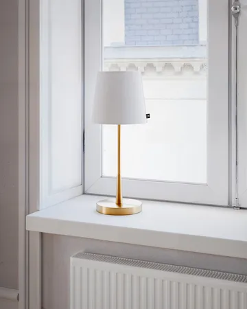Lumi bordslampa 48,5 cm - Guld-vit - By Rydéns