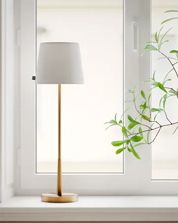 Lumi bordslampa 68,5 cm - Guld-vit - By Rydéns
