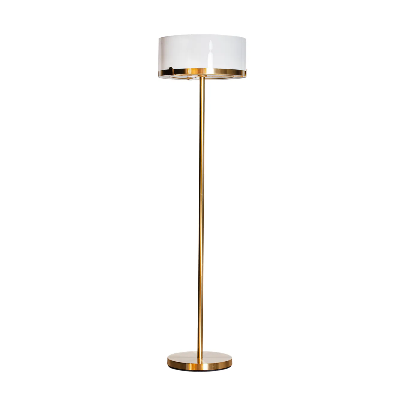 Marcel golvlampa 150 cm, Mässing-vit By Rydéns