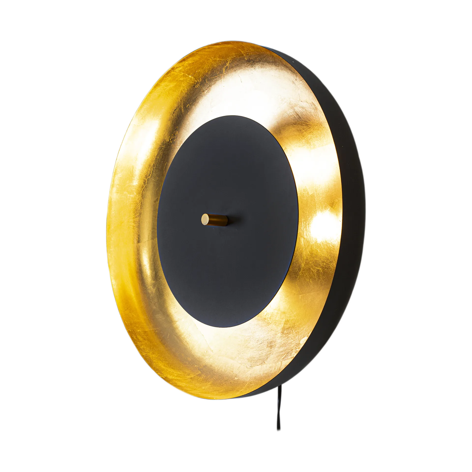 Shelby vägglampa 50 cm, Svart-guld By Rydéns