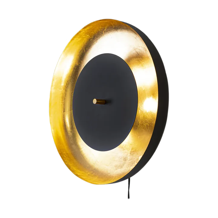 Shelby vägglampa 50 cm - Svart-guld - By Rydéns
