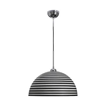 Stripe taklampa - Svart-vit, Ø45 cm - By Rydéns