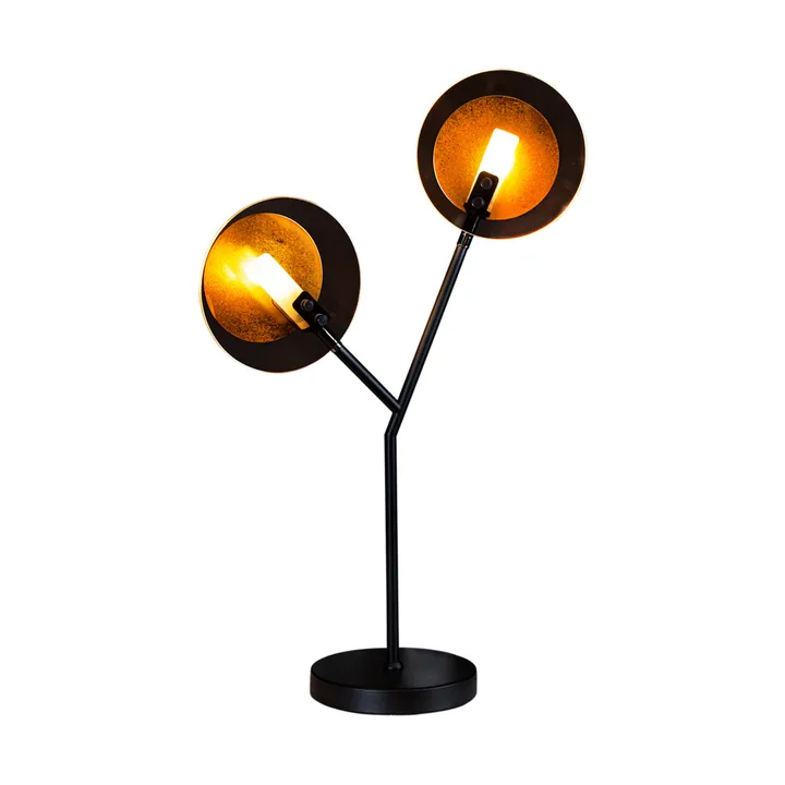 Turno bordslampa 59 cm - Matt svart-guld - By Rydéns