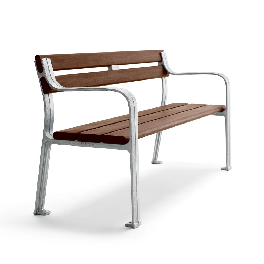 Joy soffa, Mahogny, rå aluminiumstativ Byarums bruk