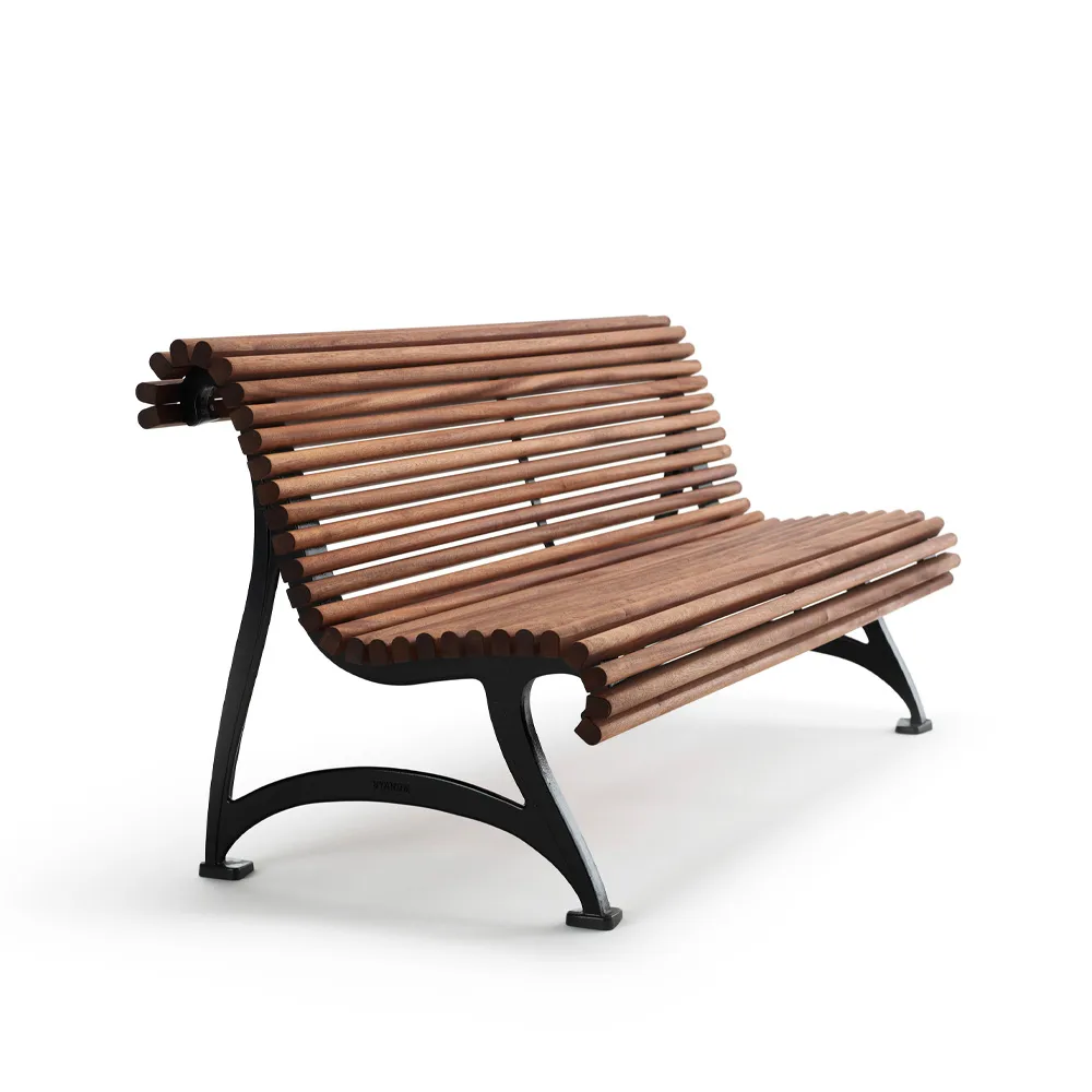 Jujol soffa, Mahogny, svart stativ Byarums bruk