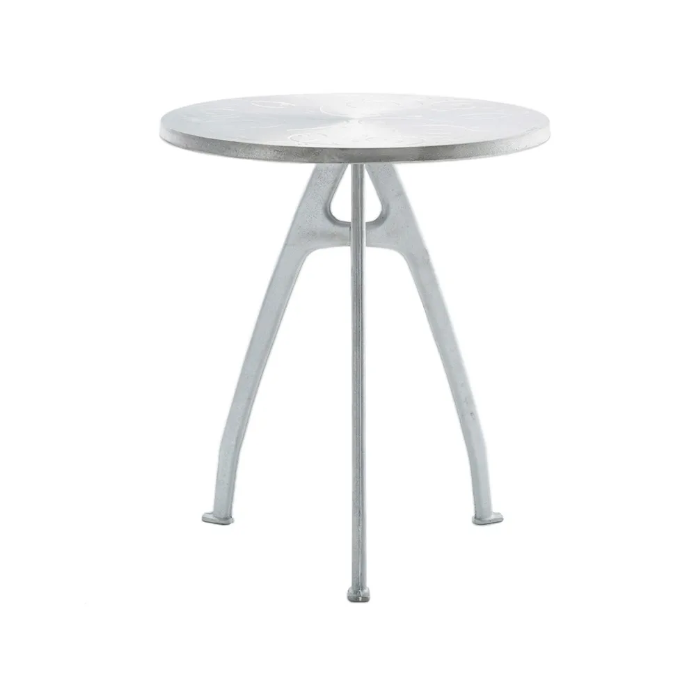 Odd cafébord, Aluminium, rå aluminiumstativ, slinga Byarums bruk