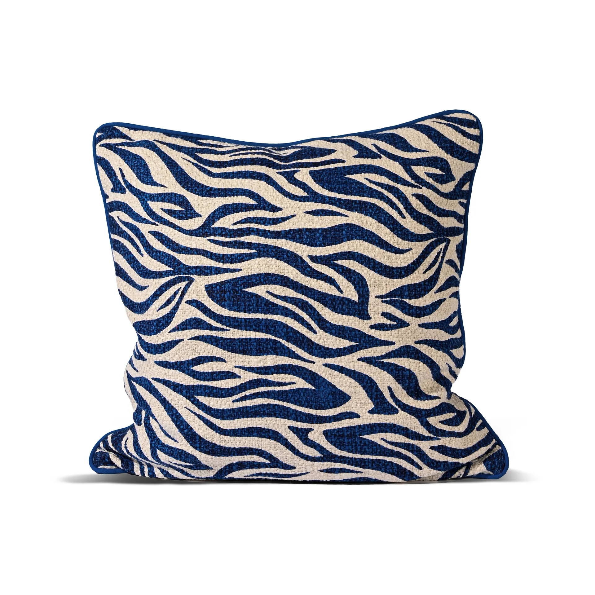 Anima kudde M 50x50 cm, Zebra-blå Byon
