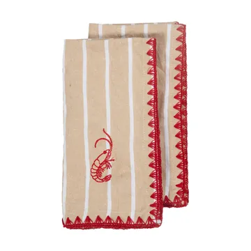 Bubba kökshandduk 50x70 cm 2-pack - Beige - Byon