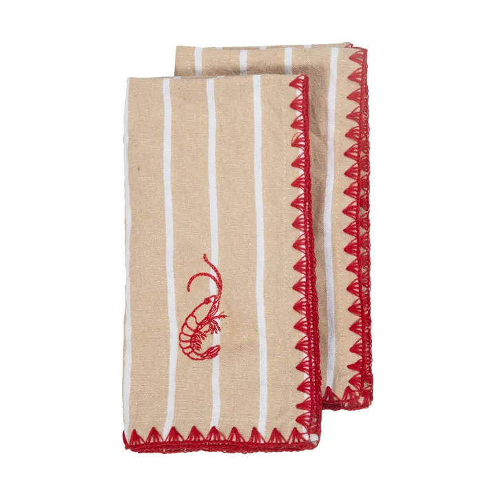 Bubba kökshandduk 50x70 cm 2-pack - Beige - Byon