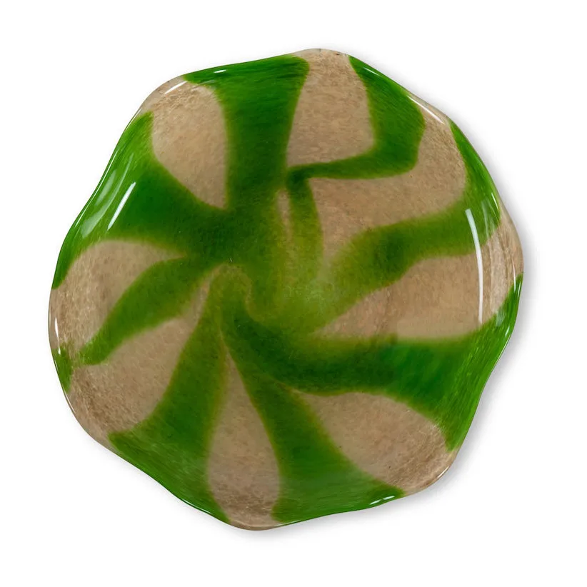 Curve fat green-beige, M Ø27 cm Byon