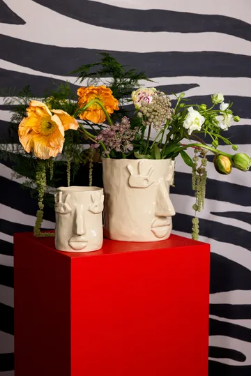 Facy kruka L 24x19x22 cm - Beige - Byon