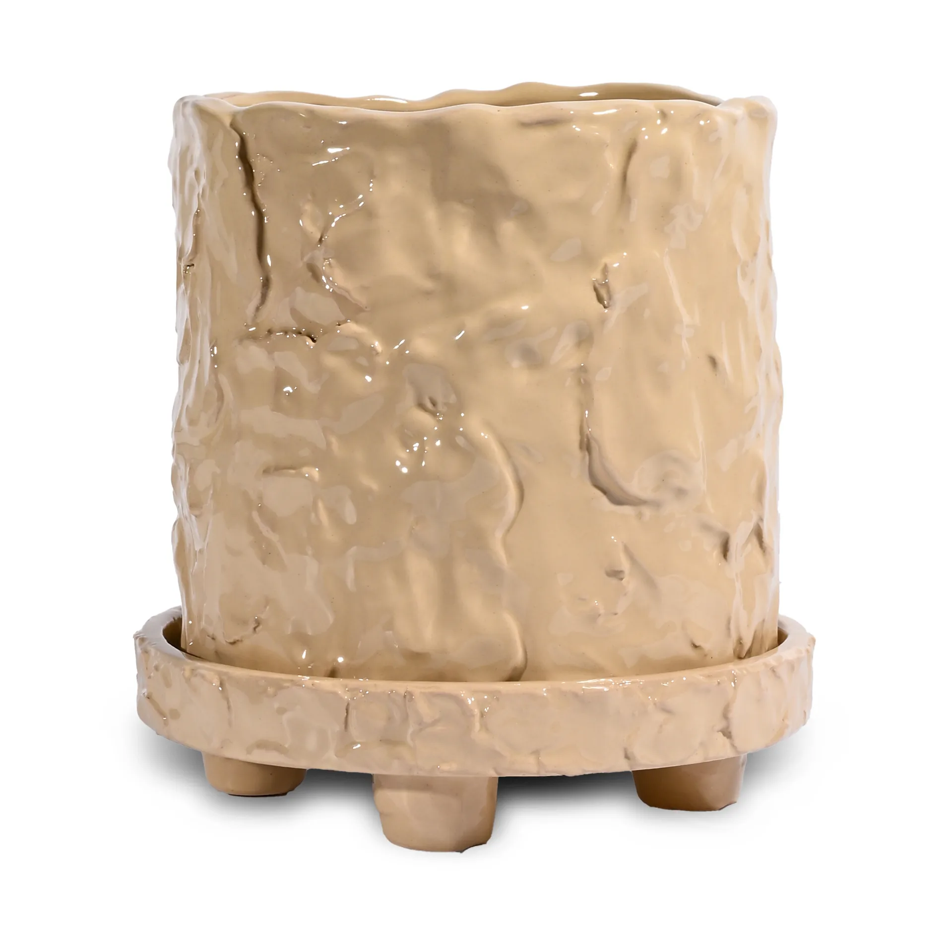 Muddy kruka S Ø17,5 cm, Beige Byon