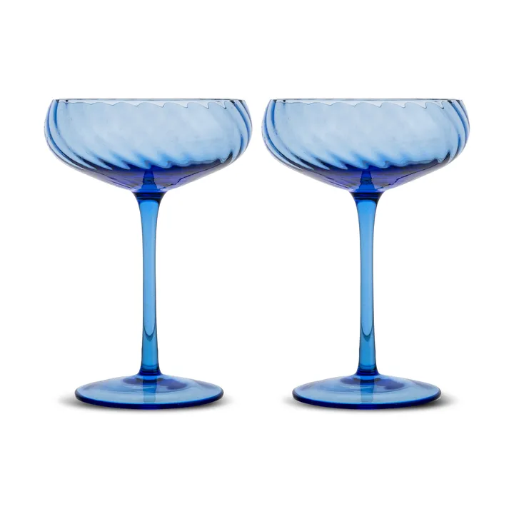 Opacity champagnekupa 30 cl 2-pack - Blå - Byon
