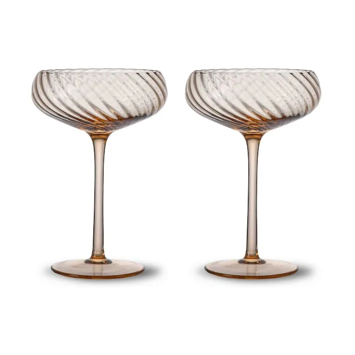 Opacity champagnekupa 30 cl 2-pack - Persika - Byon