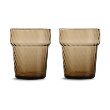 Opacity dricksglas 30 cl 2-pack - Brun - Byon