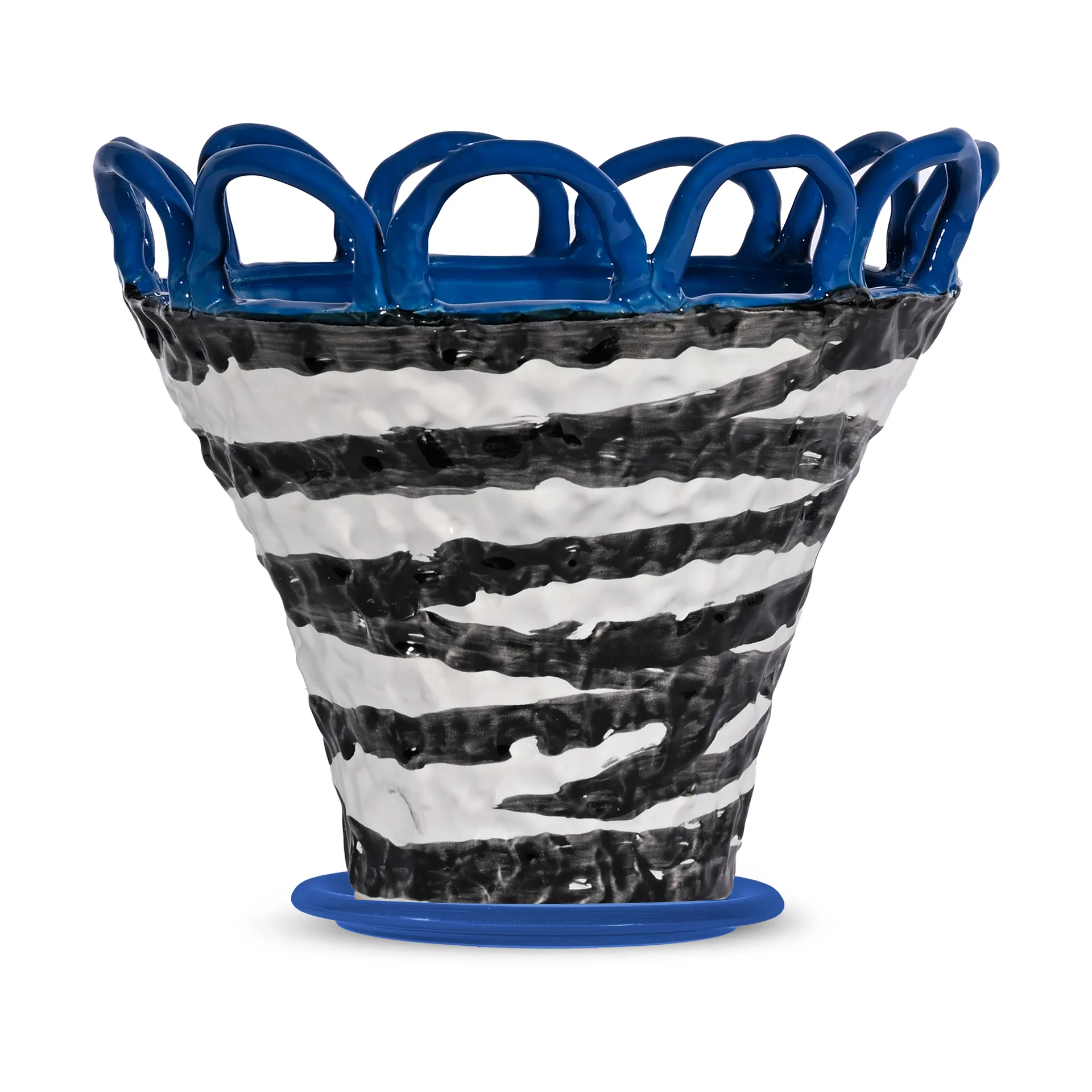Patty kruka S Ø25 cm, Zebra-blå Byon