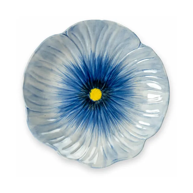 Poppy assiett 20,5x21 cm, Blå Byon