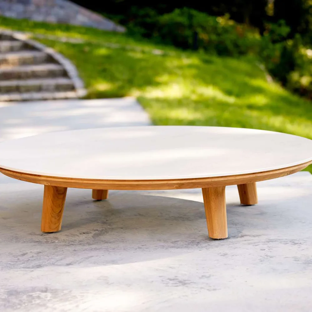 Aspect soffbord, Fossil black-teak, ceramic Cane-line