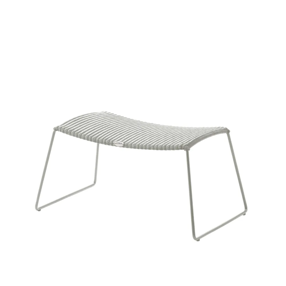 Breeze fotpall, White grey Cane-line