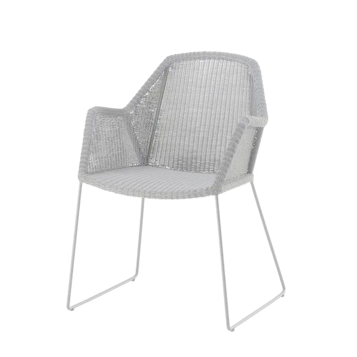 Breeze karmstol weave - White grey - Cane-line