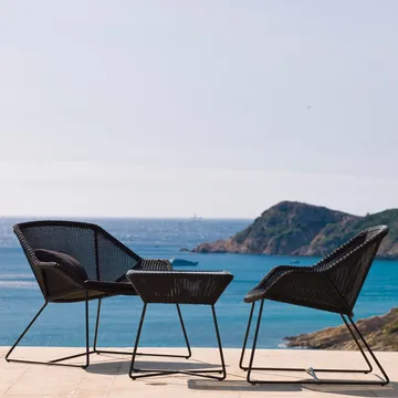 Breeze loungefåtölj weave - White grey - Cane-line