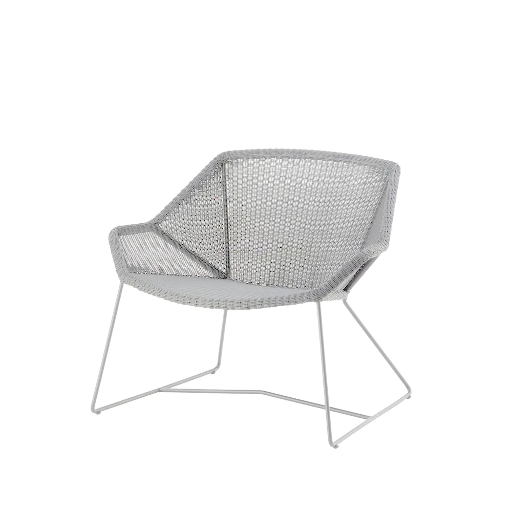 Breeze loungefåtölj weave, White grey Cane-line