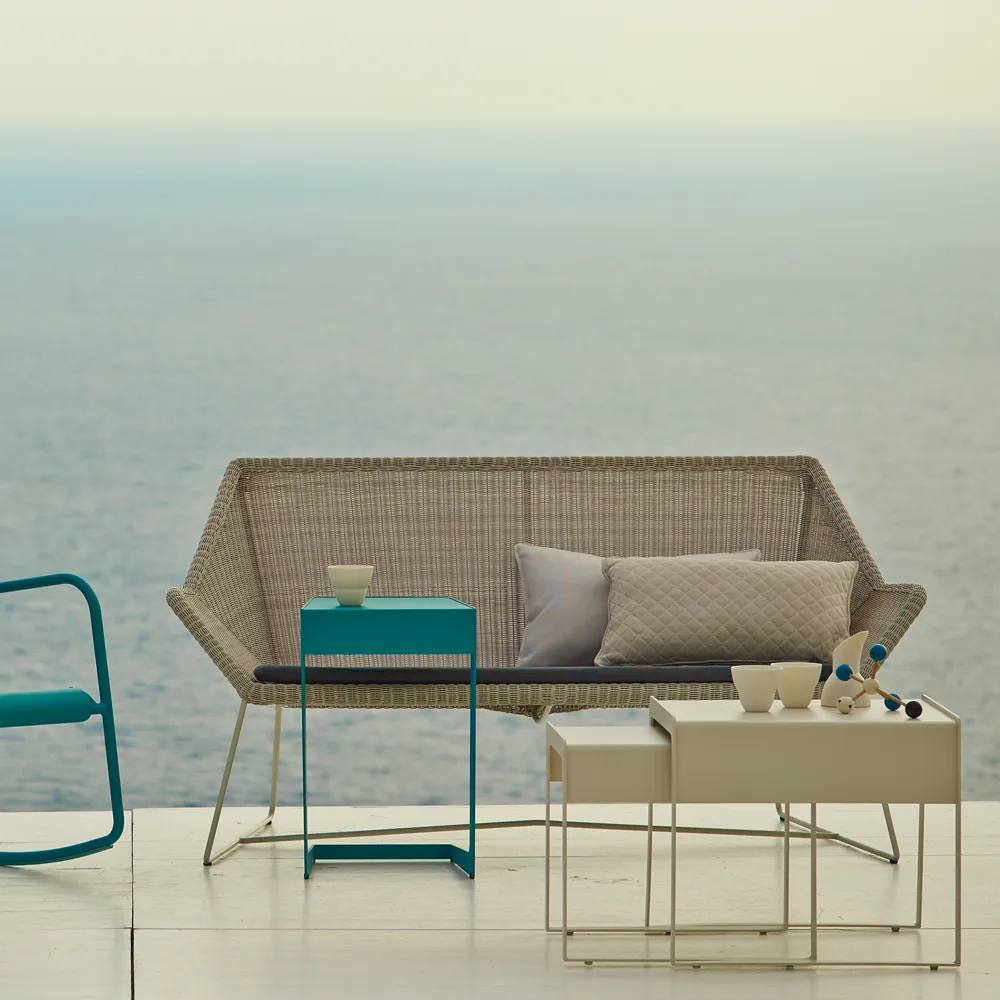 Breeze soffa 2-sits weave, White grey Cane-line