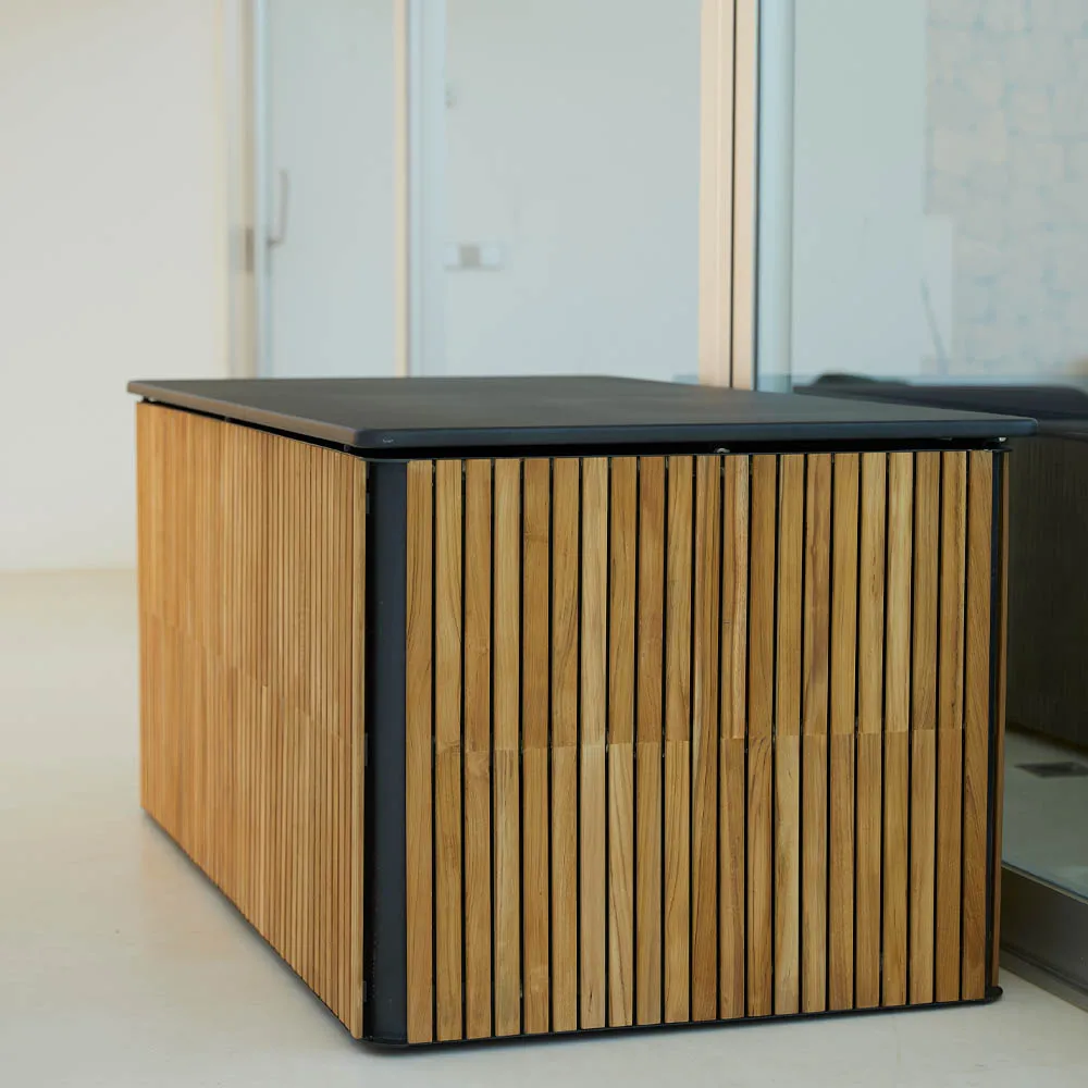 Combine dynbox, Teak, lava grey, stor Cane-line