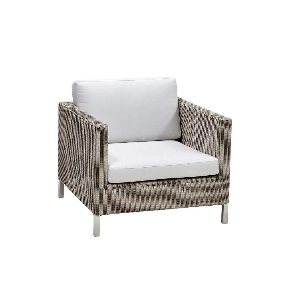 Connect fåtölj weave, Taupe, dynset Cane-Line Natté white Cane-line