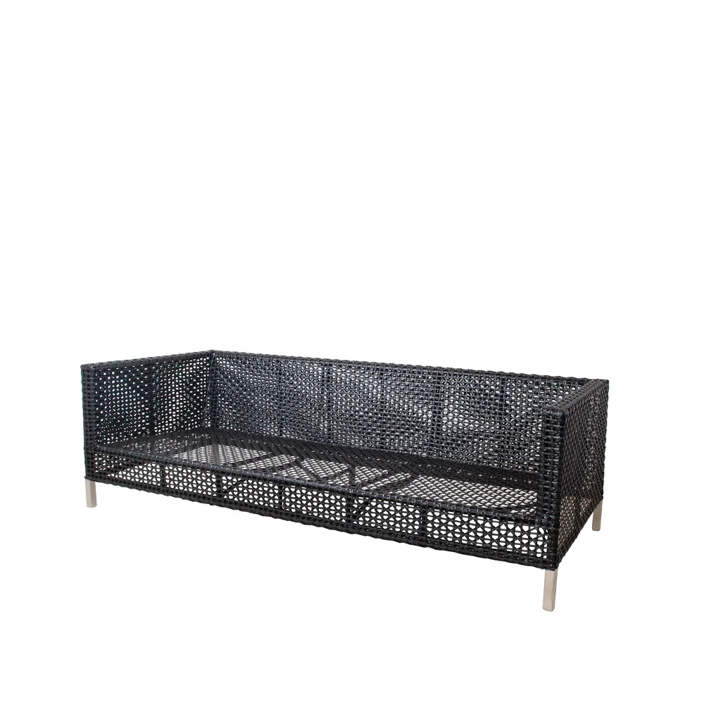 Connect soffa 3-sits, Anthracite Cane-line