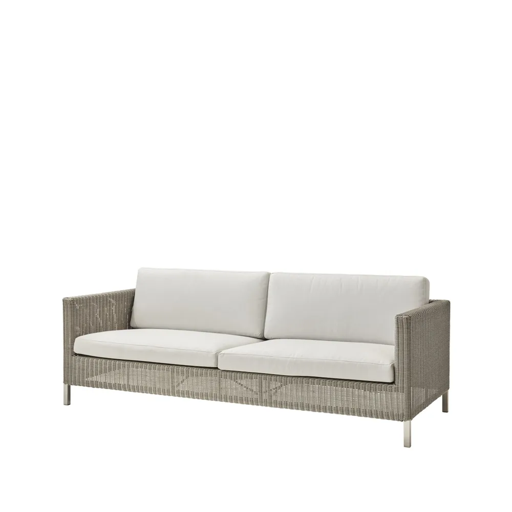 Connect soffa 3-sits, Taupe, dynset Cane-Line Natté white Cane-line