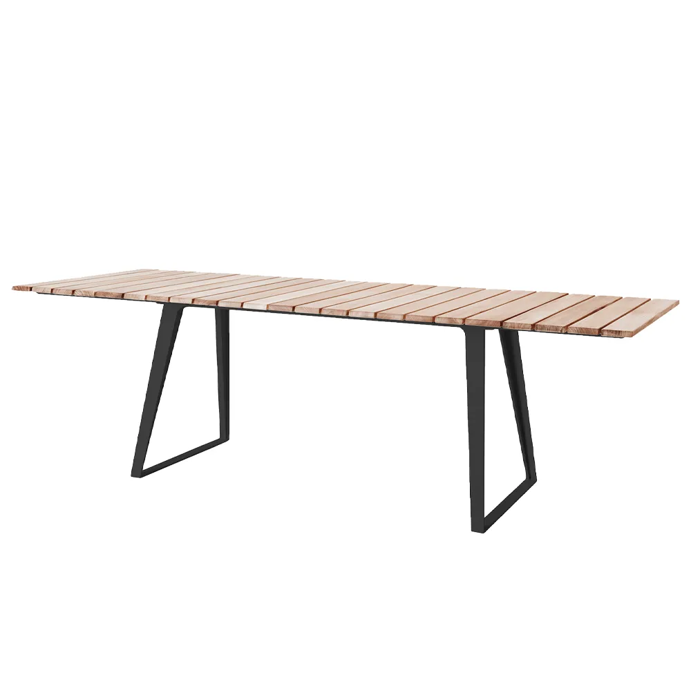 Copenhagen matbord, Teak, lava grey stativ Cane-line
