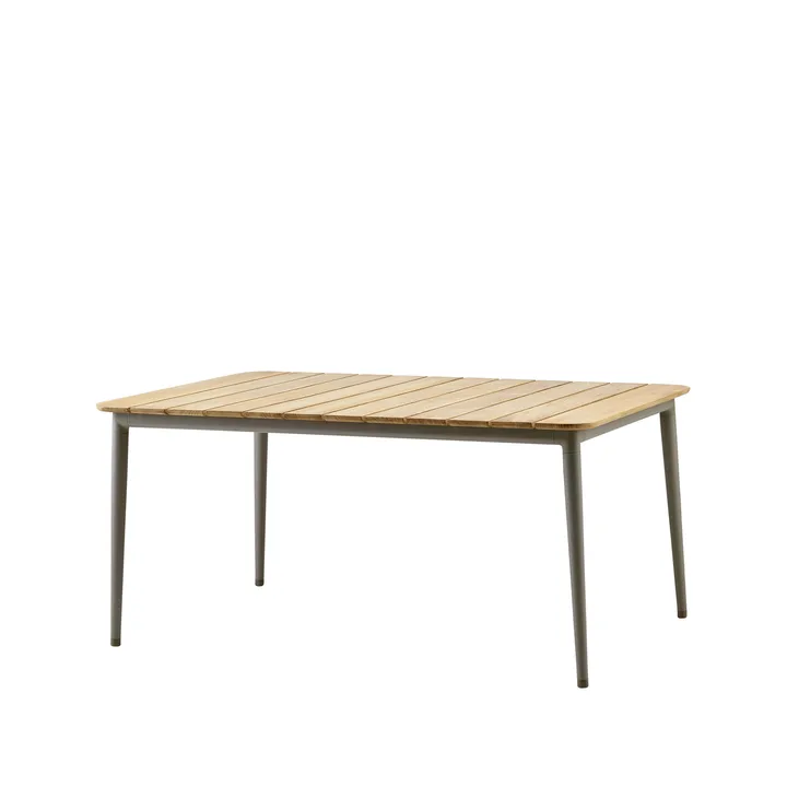 Core matbord teak 160x90x74 cm - Taupe stativ - Cane-line
