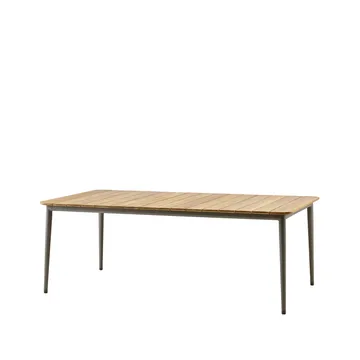 Core matbord teak 210x90x74 cm - Taupe stativ - Cane-line