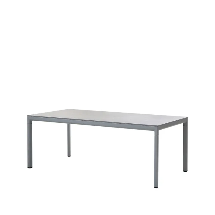 Drop matbord - Fossil grey-ljusgrå aluminiumstativ - Cane-line