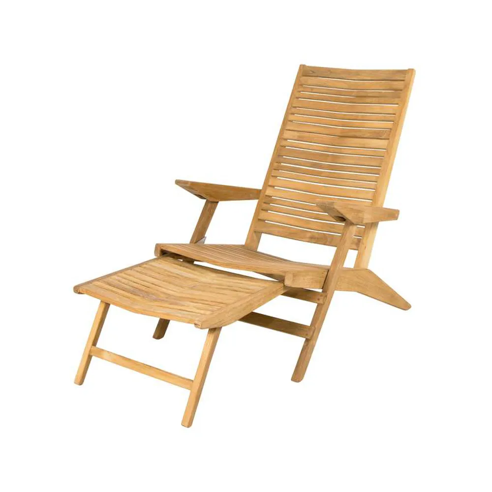 Flip solstol, Teak Cane-line