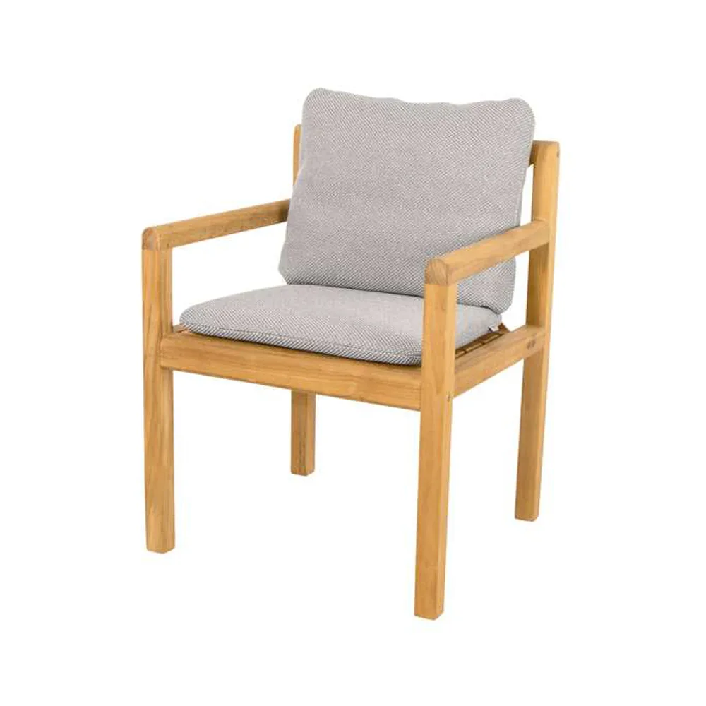Grace stol, Cane-Line focus light grey, teak Cane-line
