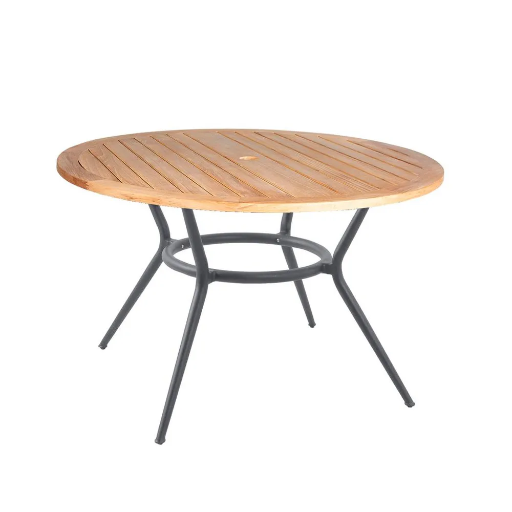 Joy matbord runt, Teak-ljusgrå Ø120 cm Cane-line