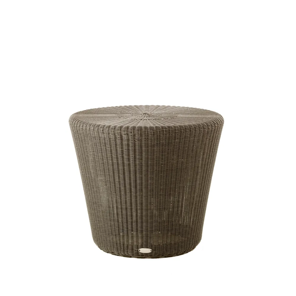 Kingston bord/fotpall Ø46 cm, Mocca Cane-line