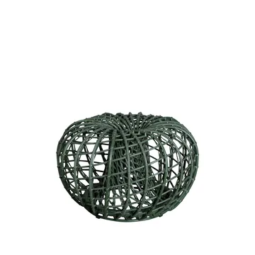 Nest bord/fotpall - Dark green, liten - Cane-line